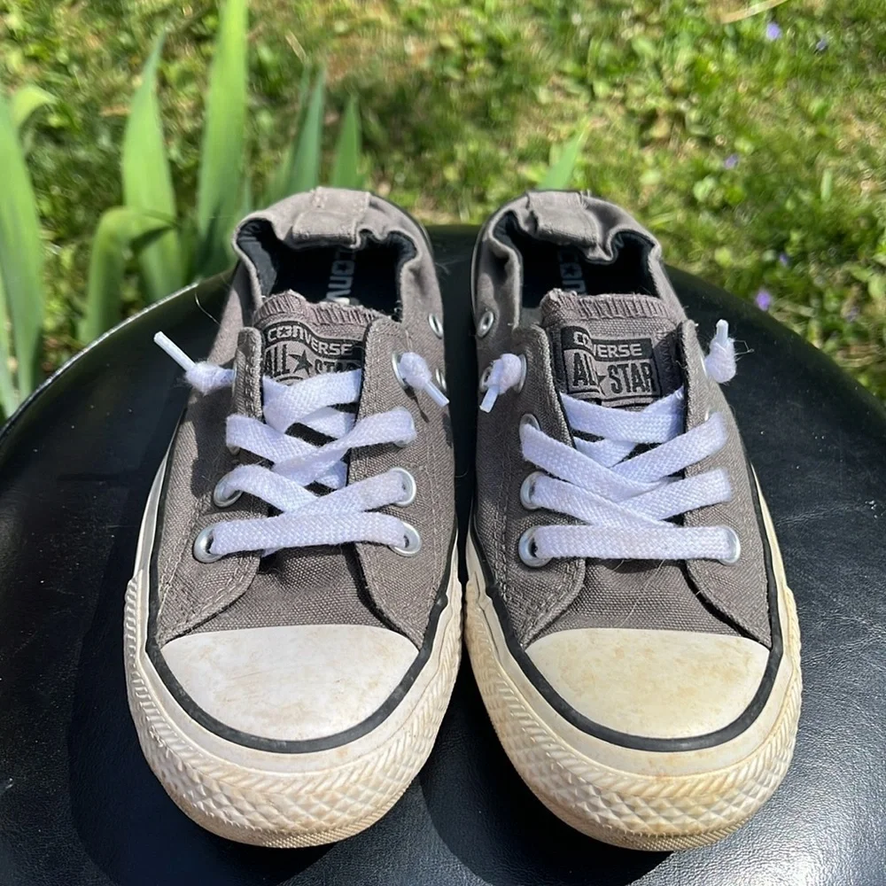 Converse Women's Chuck Taylor All Star Shoreline Slip On, Gray Low-Top Sneakers - Picture 3 of 9